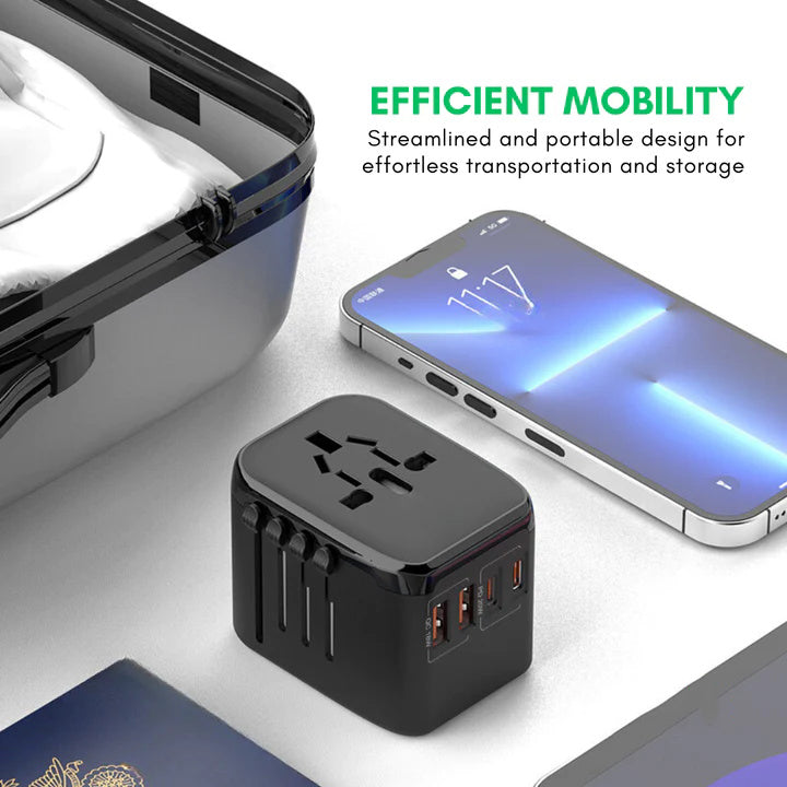 Universal Travel Adapter Voltage Converter USB Charger