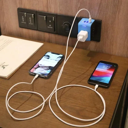Universal Travel Adapter Voltage Converter USB Charger