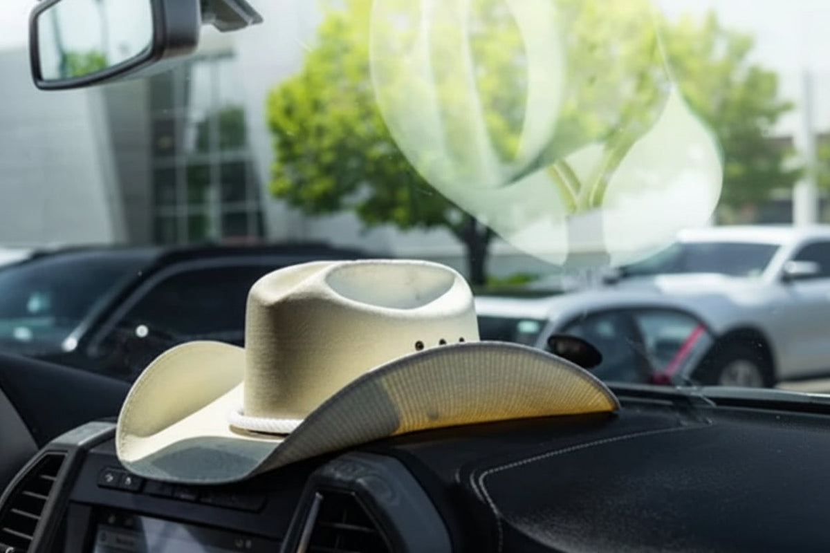 Vehicle Cowboy Hat Holder With Suction Mount