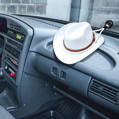 Vehicle Cowboy Hat Holder With Suction Mount