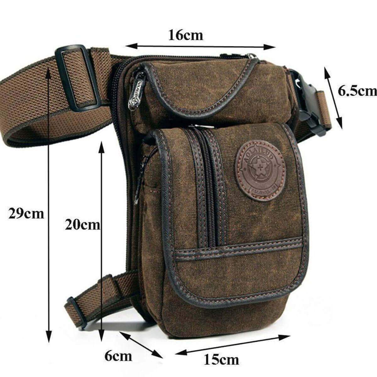 Vintage Canvas Rider Leg Bag