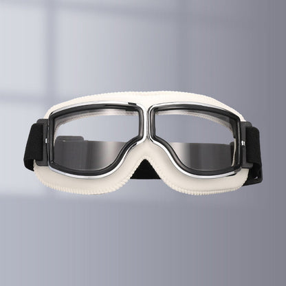 Vintage Motorcycle Riding Goggles with UV Protection Lens