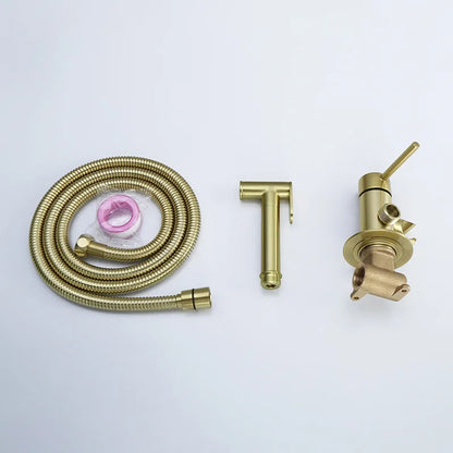 Wall Mounted Bidet Spray Faucet Set Hot Cold Water Mixer