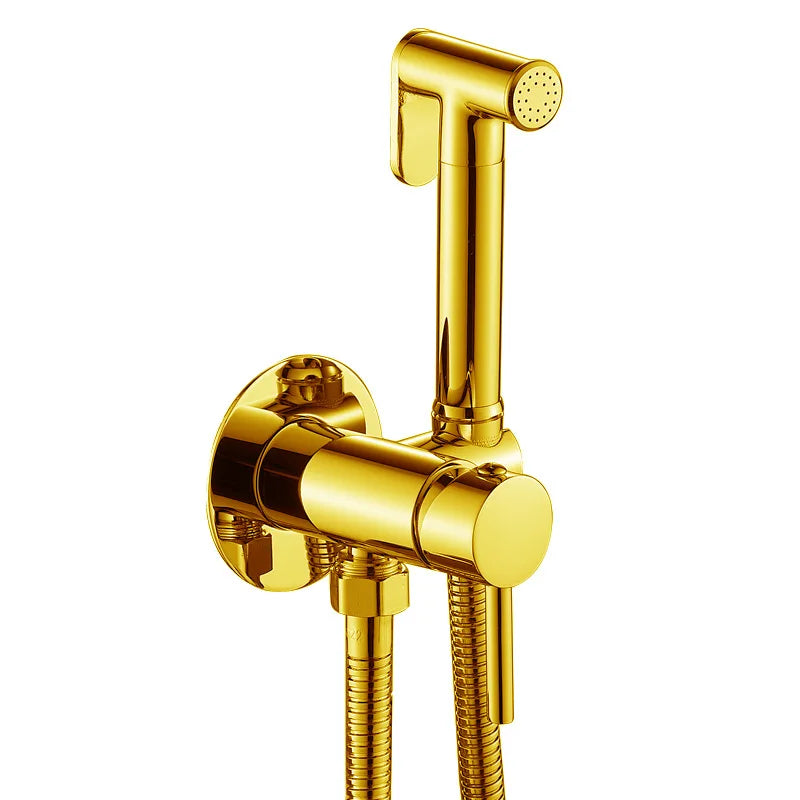 Wall Mounted Bidet Spray Faucet Set Hot Cold Water Mixer
