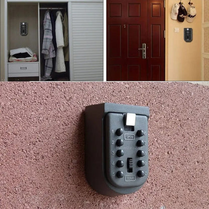 Wall Mounted Key Safe With 4 Digit Combination Lock