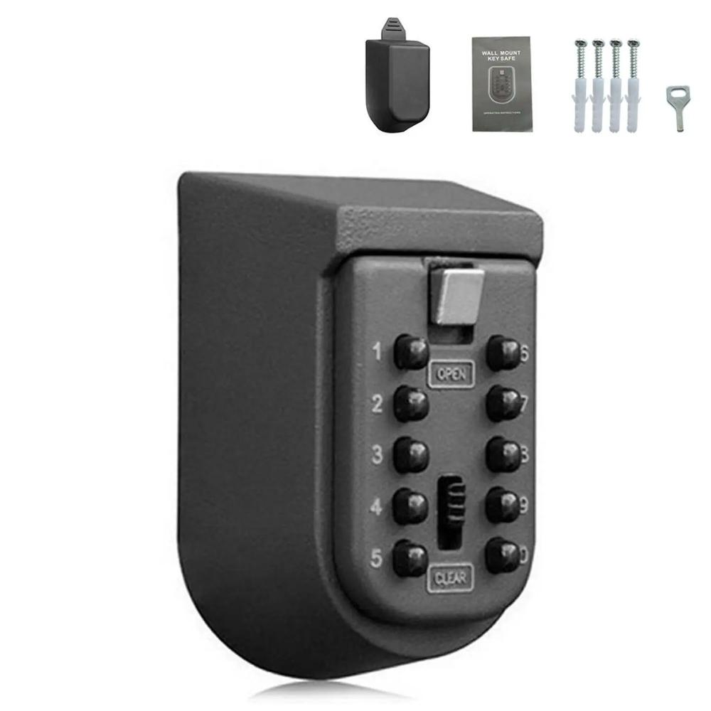 Wall Mounted Key Safe With 4 Digit Combination Lock