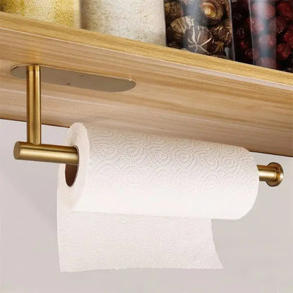 Wall Mounted Paper Towel Holder No Drill Stainless Steel