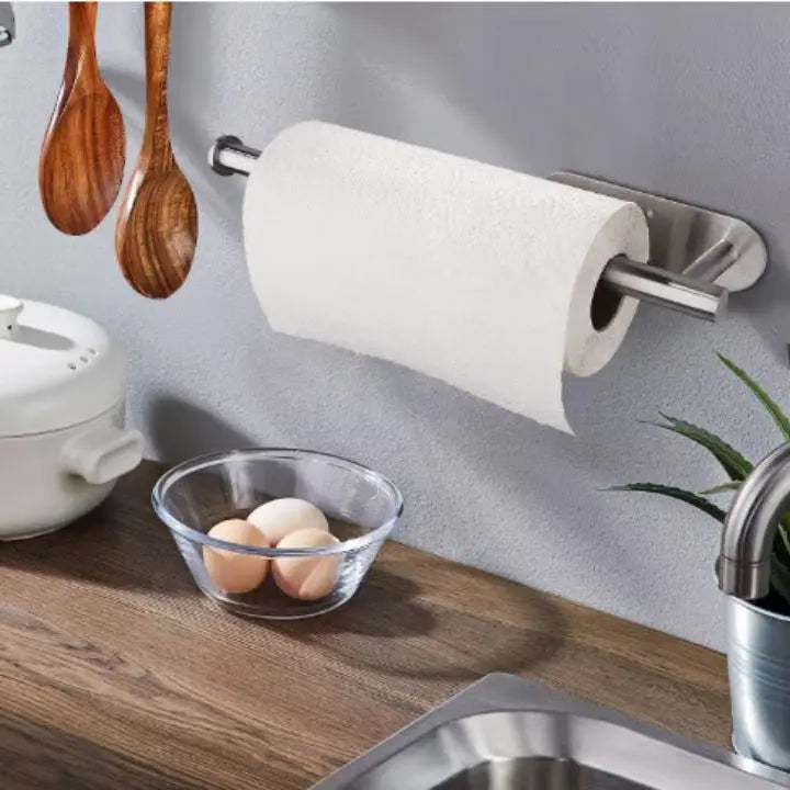Wall Mounted Paper Towel Holder No Drill Stainless Steel