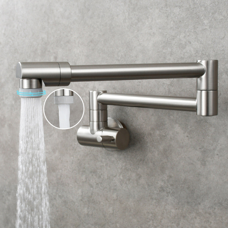 Wall Mounted Pot Filler Faucet with Single Lever Handle