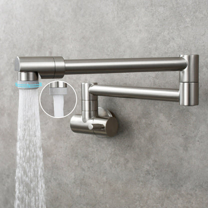 Wall Mounted Pot Filler Faucet with Single Lever Handle