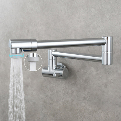 Wall Mounted Pot Filler Faucet with Single Lever Handle