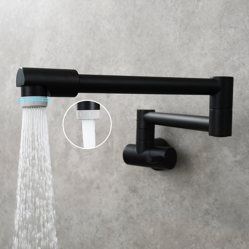 Wall Mounted Pot Filler Faucet with Single Lever Handle