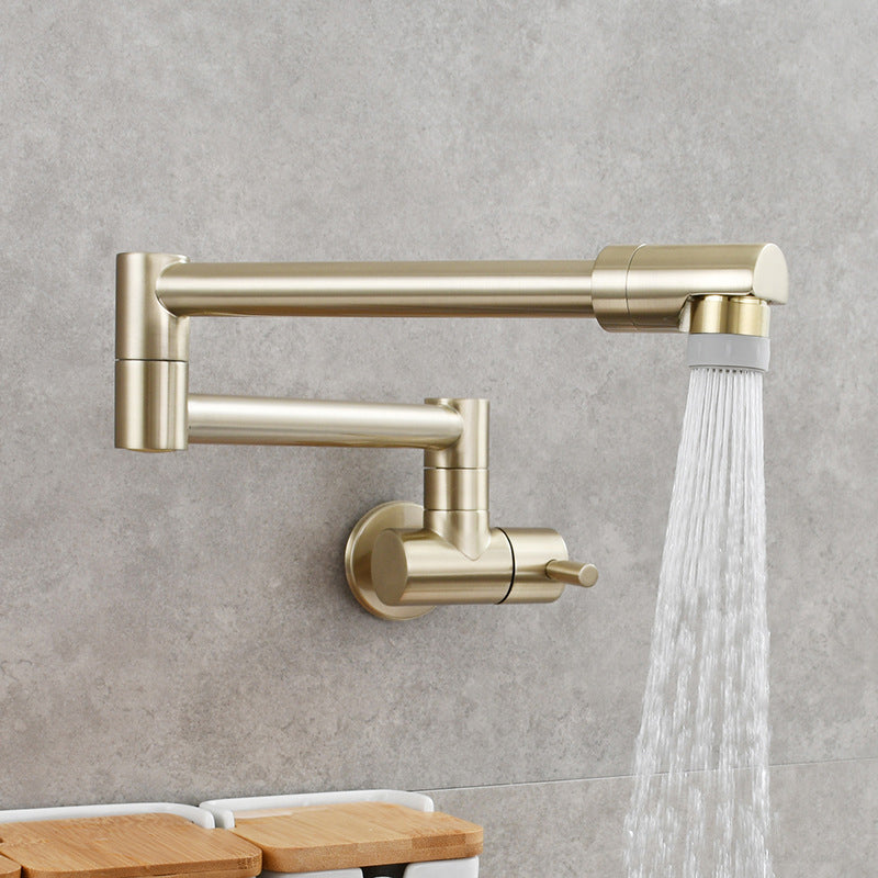 Wall Mounted Pot Filler Faucet with Single Lever Handle