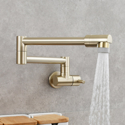 Wall Mounted Pot Filler Faucet with Single Lever Handle
