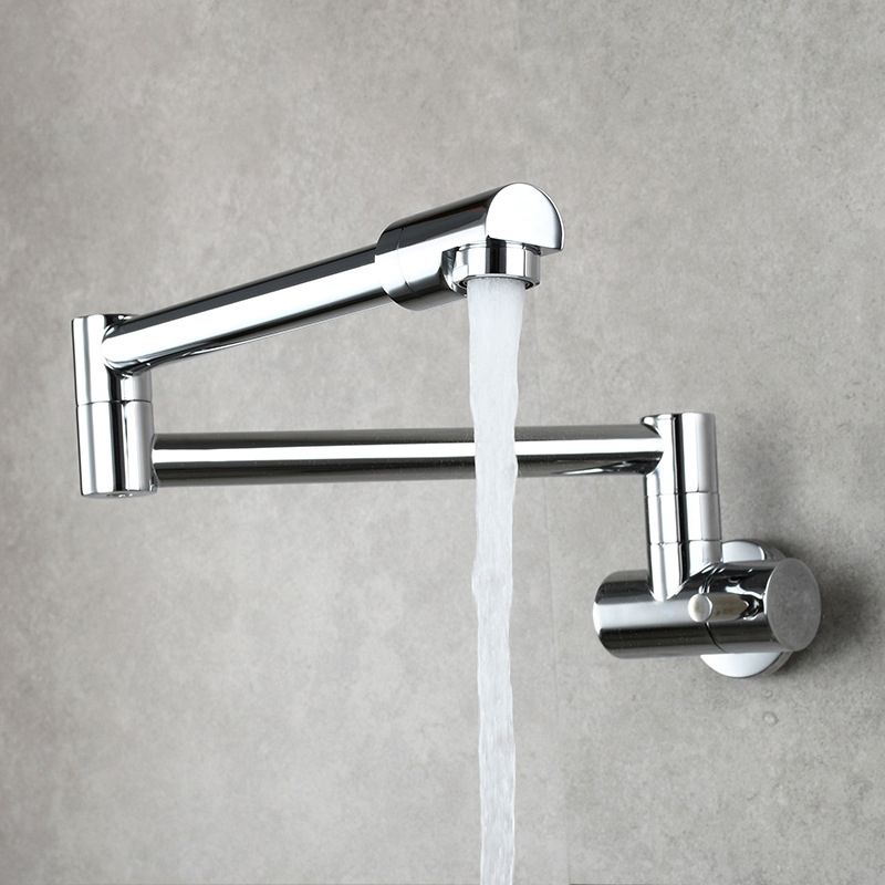 Wall Mounted Pot Filler Faucet with Single Lever Handle