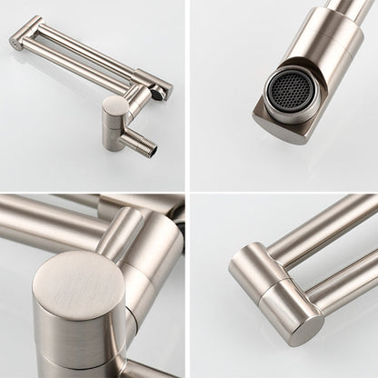 Wall Mounted Pot Filler Faucet with Single Lever Handle