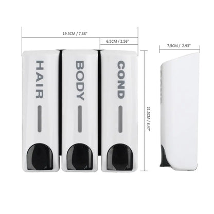 Wall Mounted Shower Soap Dispenser 350ml Bathroom Pump Organizer