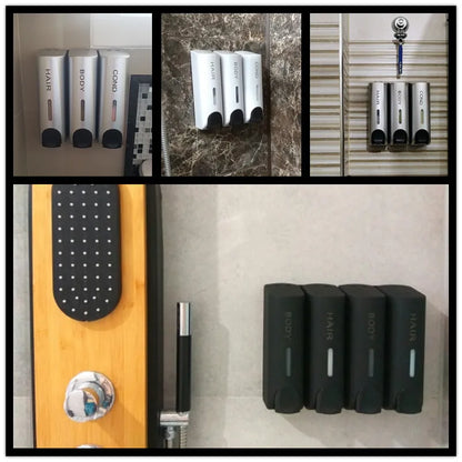 Wall Mounted Shower Soap Dispenser 350ml Bathroom Pump Organizer