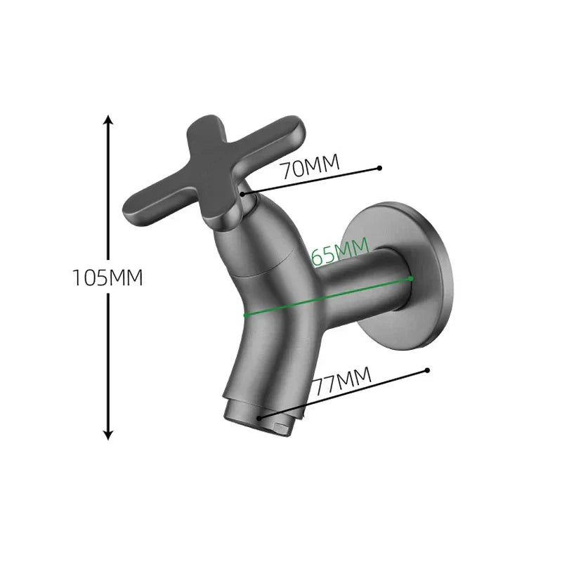 Wall Mounted Solid Brass Cold Water Faucet
