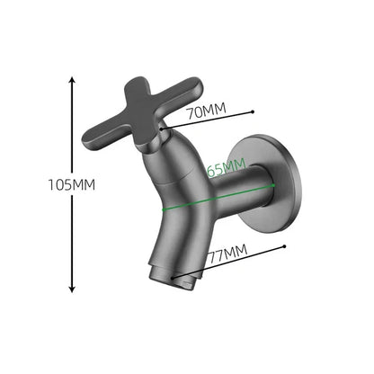 Wall Mounted Solid Brass Cold Water Faucet