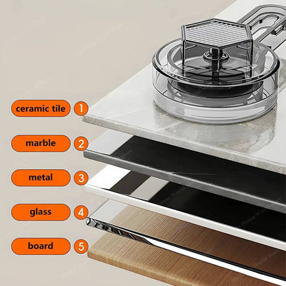 Wall Mounted Suction Cup Kitchen Spice Rack Organizer
