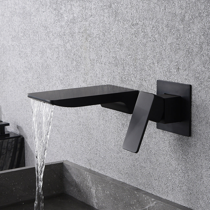Wall Mounted Waterfall Bathroom Faucet with Hot and Cold Mixer