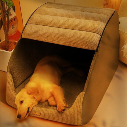 Warm Enclosed Pet Bed for Dogs and Cats