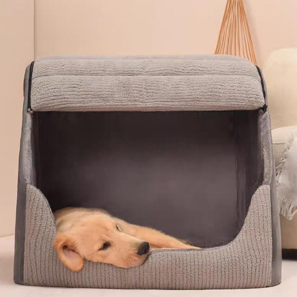 Warm Enclosed Pet Bed for Dogs and Cats