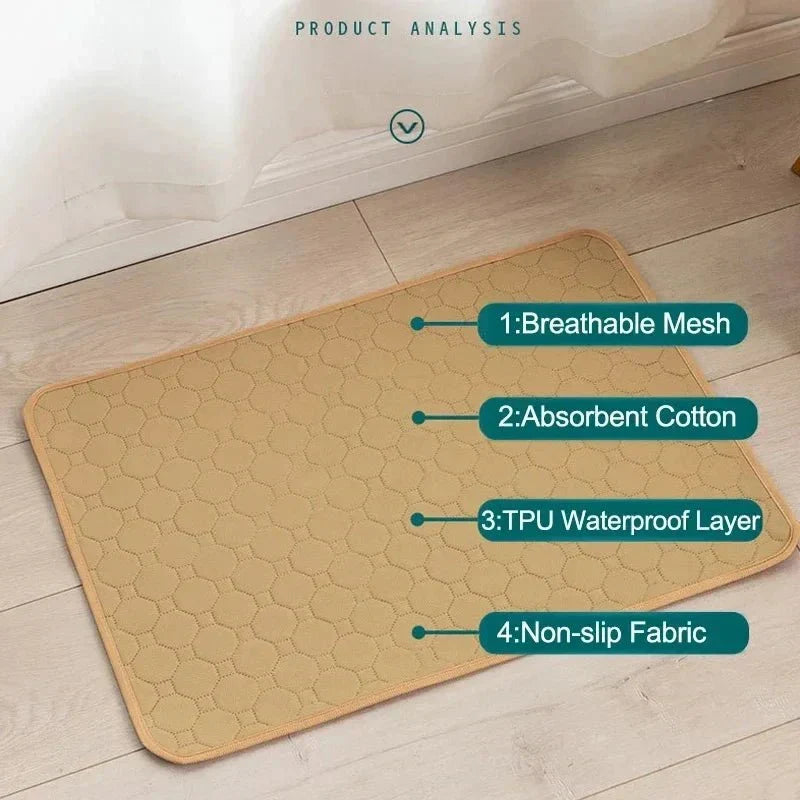 Washable Dog Pee Pads Reusable Leakproof Pet Training Mat