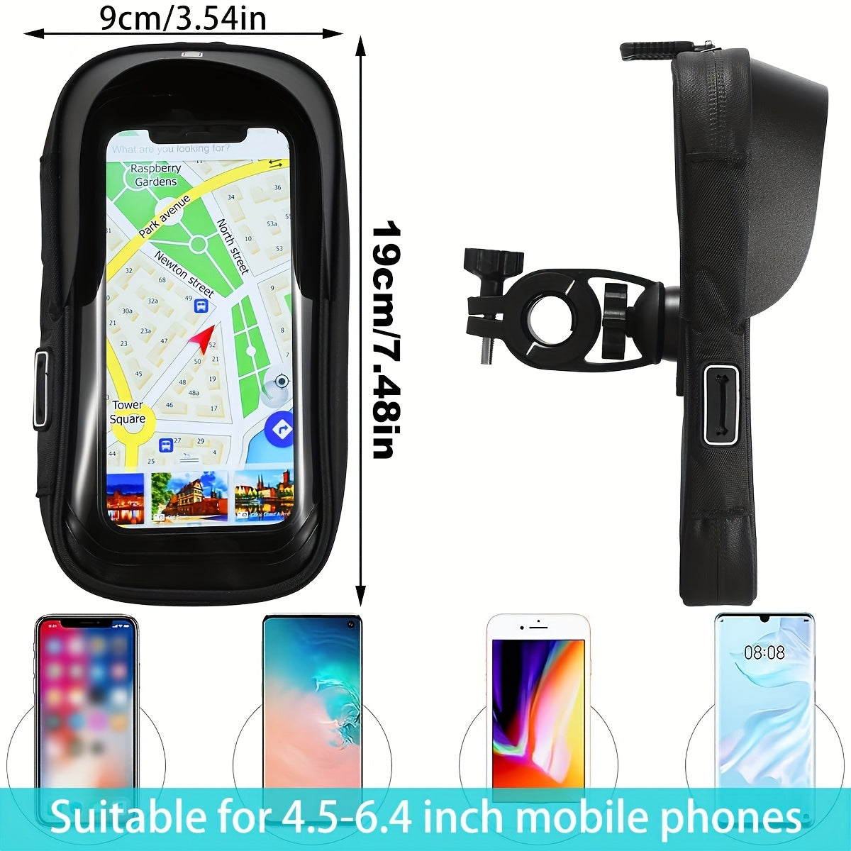 Waterproof 360 Rotating Phone Holder for Bike and Motorcycle
