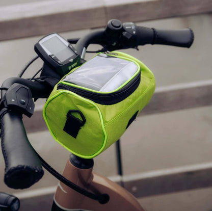 Waterproof Bicycle Handlebar Bag with Touchscreen Phone Window
