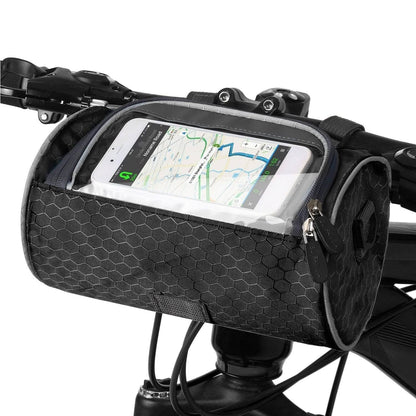 Waterproof Bicycle Handlebar Bag with Touchscreen Phone Window