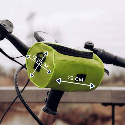 Waterproof Bicycle Handlebar Bag with Touchscreen Phone Window