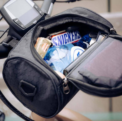 Waterproof Bicycle Handlebar Bag with Touchscreen Phone Window