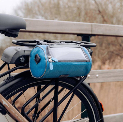 Waterproof Bicycle Handlebar Bag with Touchscreen Phone Window