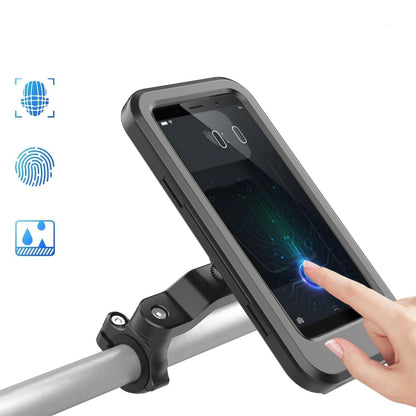 Waterproof Bike Phone Mount with 15W Power Bank Handlebar Holder