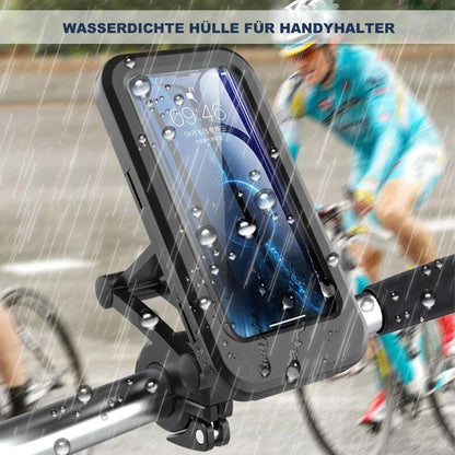 Waterproof Bike Phone Mount with 15W Power Bank Handlebar Holder