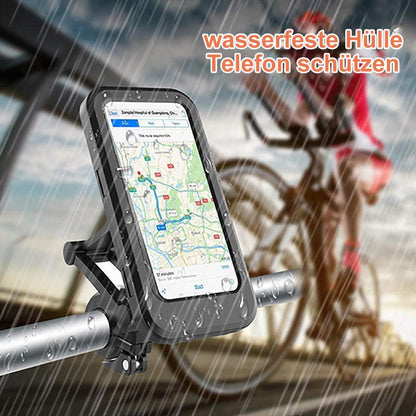 Waterproof Bike Phone Mount with 15W Power Bank Handlebar Holder