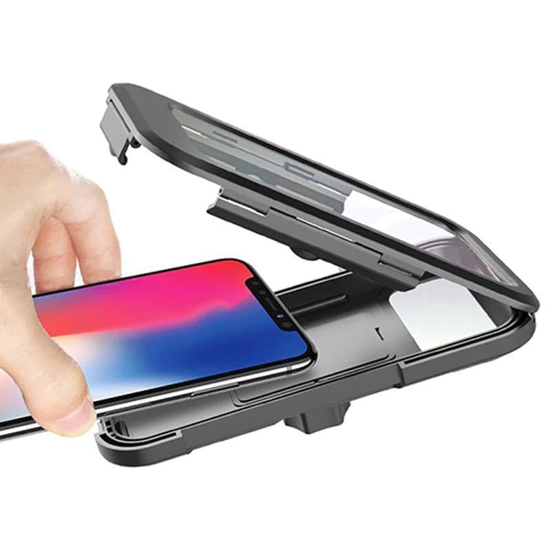 Waterproof Bike Phone Mount with 15W Power Bank Handlebar Holder