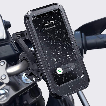Waterproof Bike Phone Mount with 15W Power Bank Handlebar Holder
