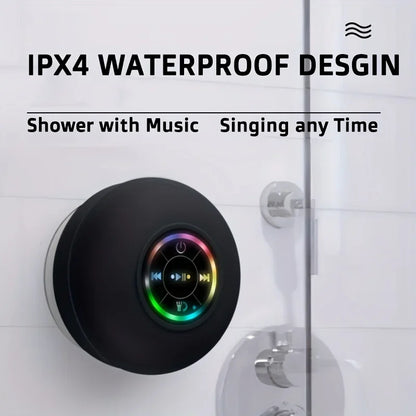 Waterproof Bluetooth Shower Speaker With Suction Mount