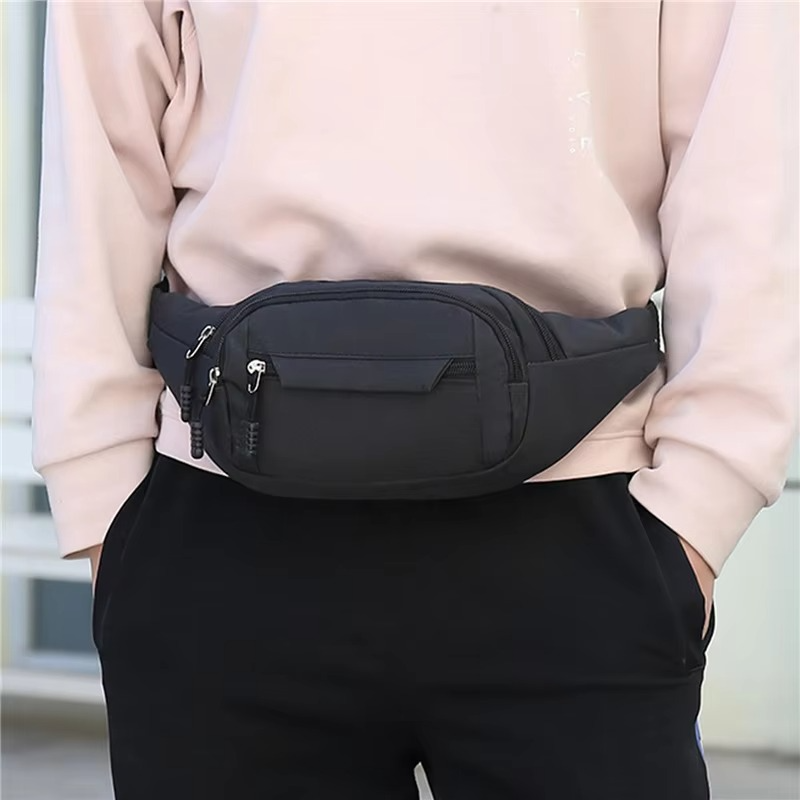 Waterproof Canvas Waist Crossbody Bag For Outdoor Use