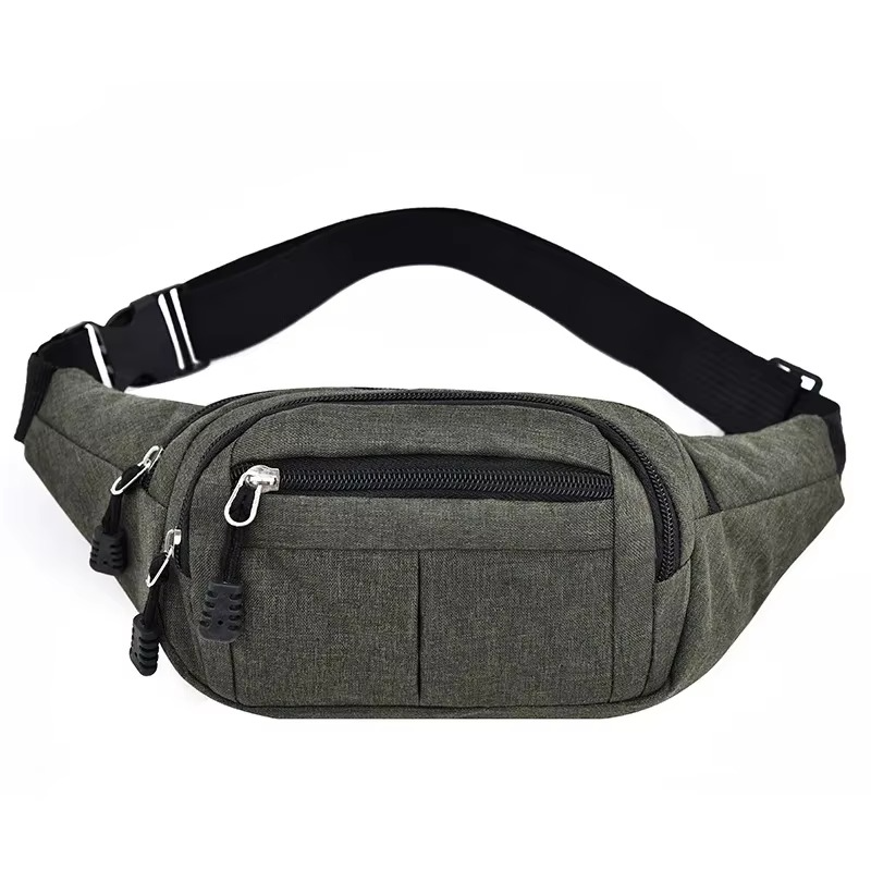 Waterproof Canvas Waist Crossbody Bag For Outdoor Use
