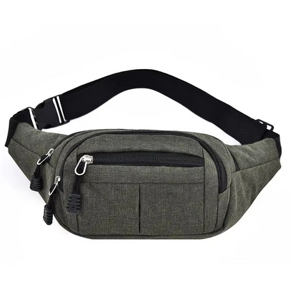 Waterproof Canvas Waist Crossbody Bag For Outdoor Use