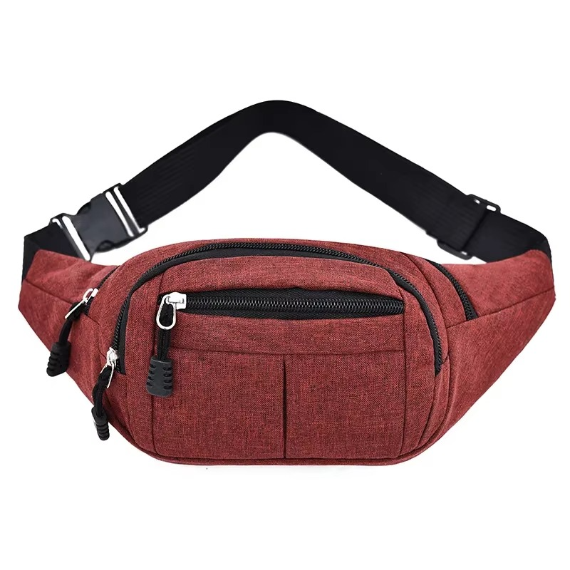 Waterproof Canvas Waist Crossbody Bag For Outdoor Use
