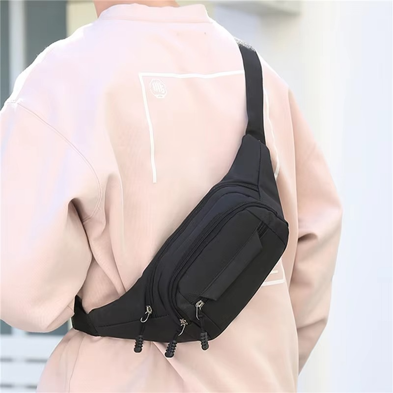 Waterproof Canvas Waist Crossbody Bag For Outdoor Use