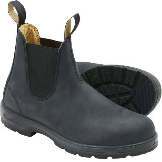 Waterproof Chelsea Boots Slip On Ankle Boots Elastic Gusset Lug Sole Outdoor Everyday Footwear