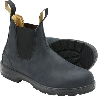 Waterproof Chelsea Boots Slip On Ankle Boots Elastic Gusset Lug Sole Outdoor Everyday Footwear