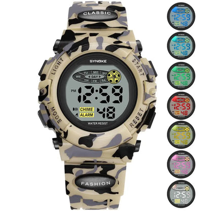 Waterproof Digital Kids Watch with Stopwatch