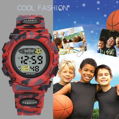 Waterproof Digital Kids Watch with Stopwatch